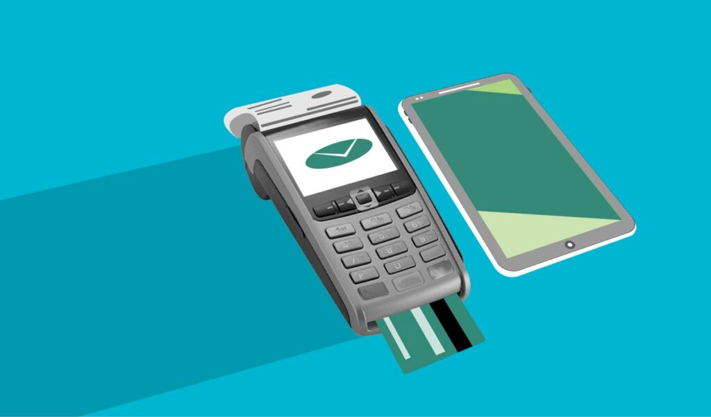 Contactless payment with debit card earning cashback