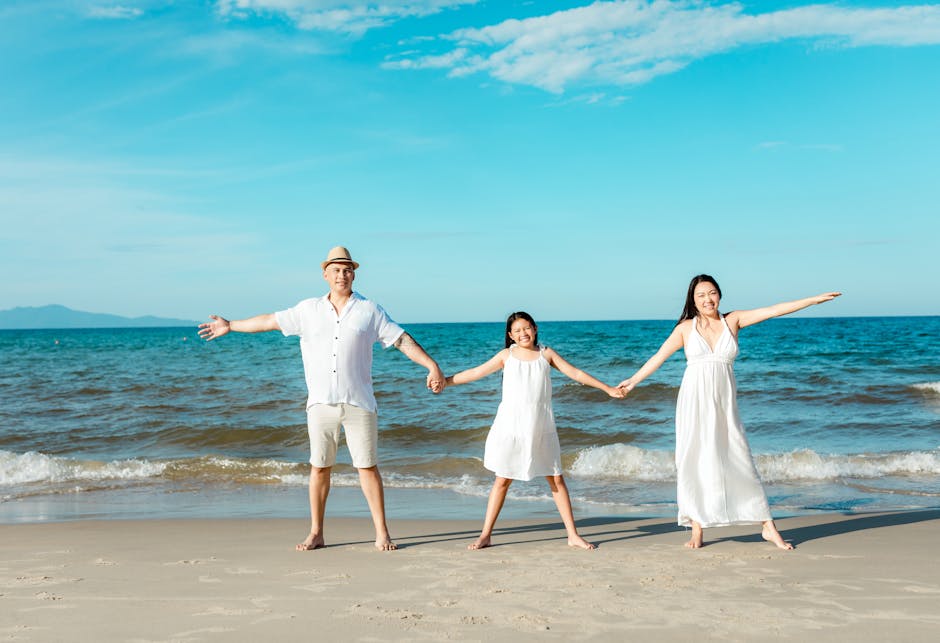 UK family enjoying a summer beach holiday in 2026