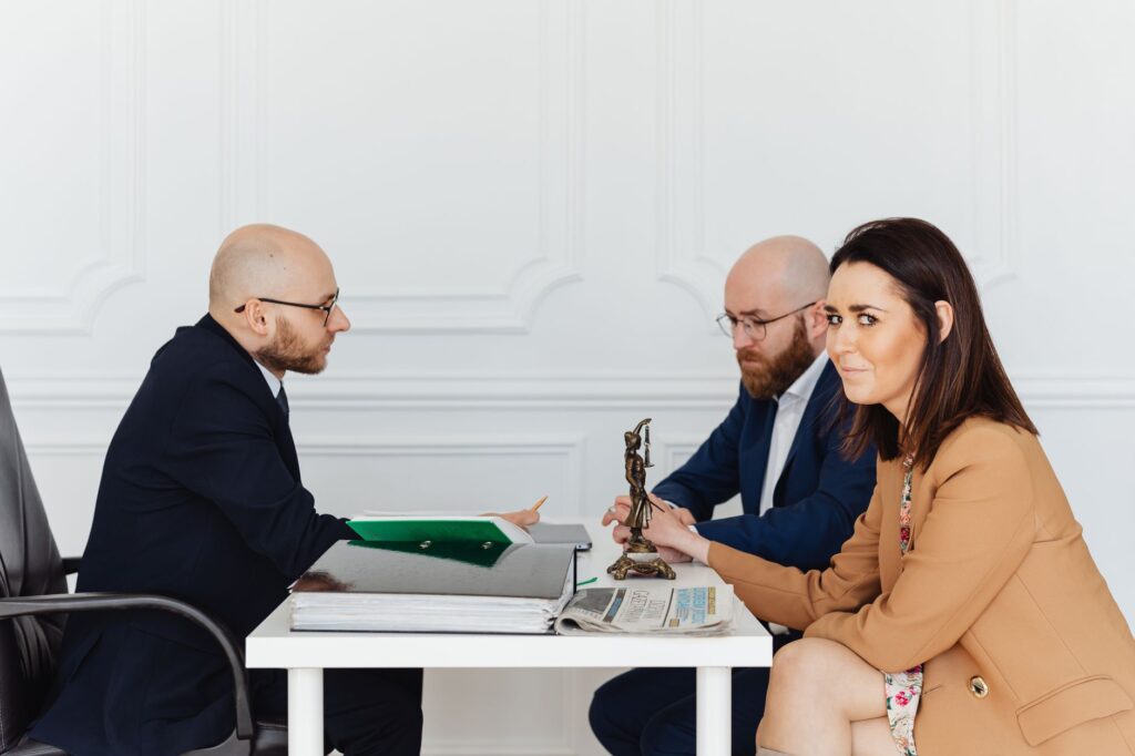 UK family reviewing trust and estate planning documents with a professional adviser