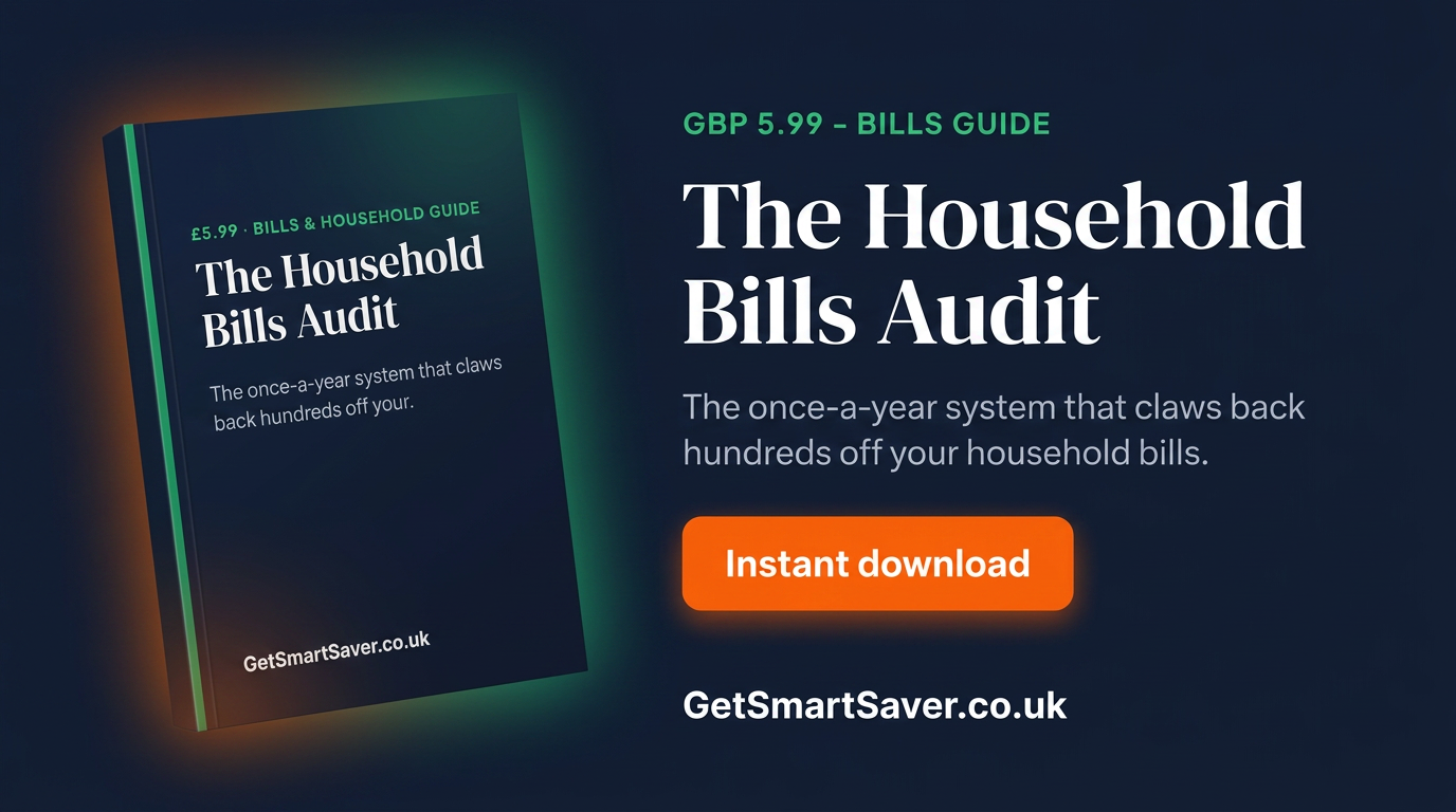 The Household Bills Audit — available in the GetSmartSaver shop