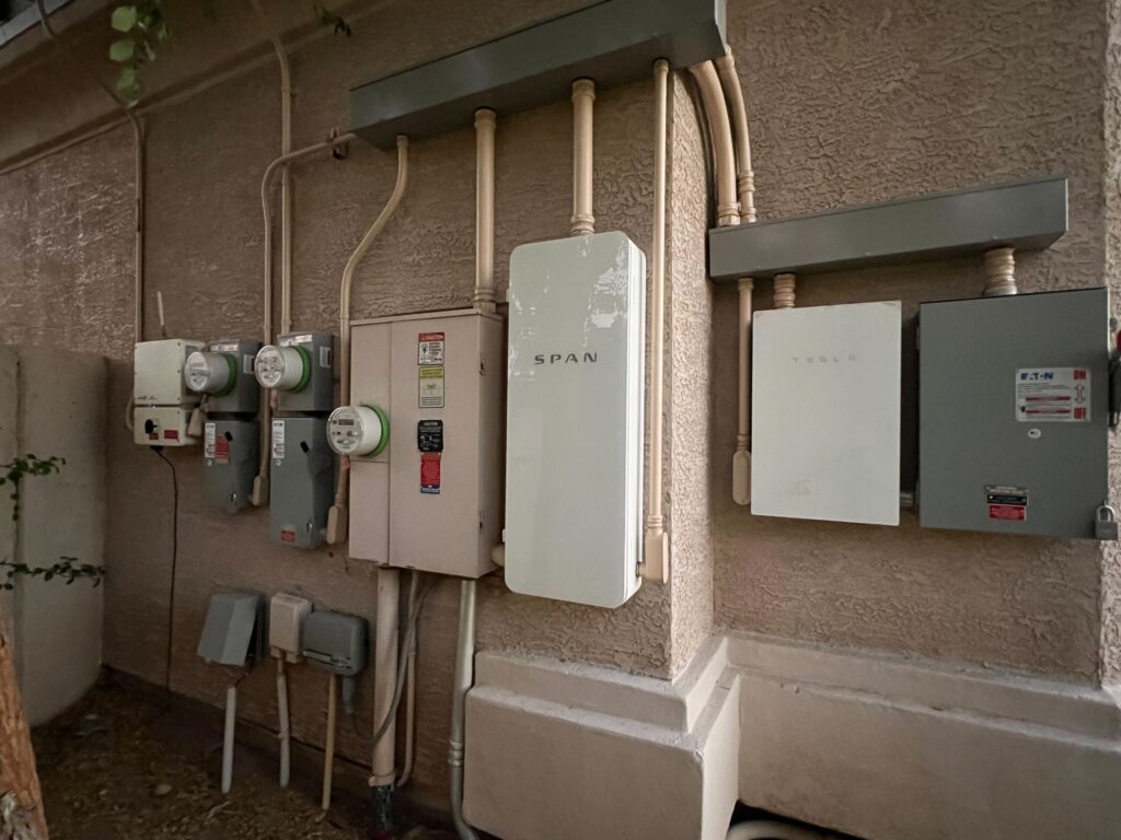 A UK home electricity smart meter, representing the 2026 VAT cut on electricity bills