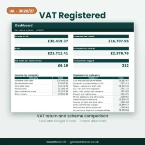 UK VAT Return Spreadsheet 2026/27 — preview 1