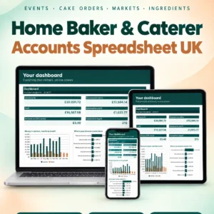 UK Home Baker and Caterer Accounts Spreadsheet 2026/27 - main image