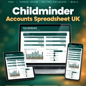 UK Childminder Accounts Spreadsheet 2026/27 - main image