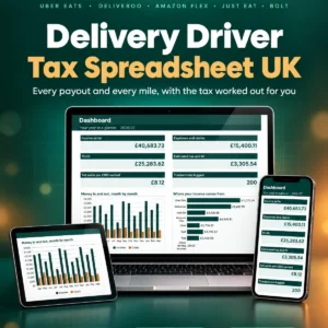 UK Delivery Driver Tax Spreadsheet 2026/27 - main image