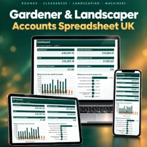 UK Gardener and Landscaper Accounts Spreadsheet 2026/27 - main image