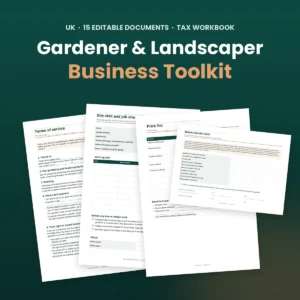 UK Gardener & Landscaper Business Toolkit