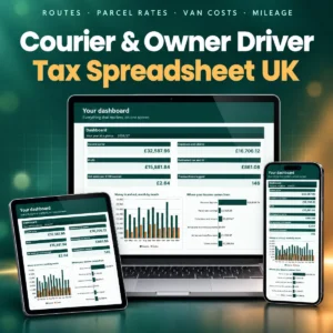 UK Owner Driver and Courier Tax Spreadsheet 2026/27 - main image