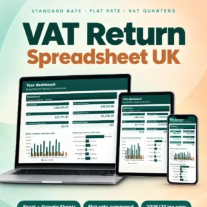 UK VAT Return Spreadsheet 2026/27 - main image